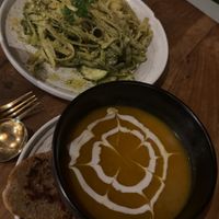 Pumpkin soup too  at Mana Retreat in 