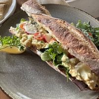 Chickpea baguette   at Mana Retreat in 