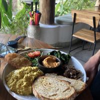 Big breakfast   at Mana Retreat in 