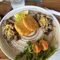 Gf mushrooms on toastt  at Mana Retreat in 