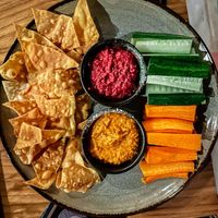 Hummus platter  at Mana Retreat in 