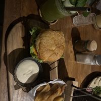 Burger with fries  at Mana Retreat in 