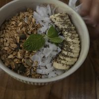 Choco nutty smoothie bowl at Mana Retreat in 
