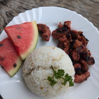 Tooino silog (not pictured: coffee and lemonade included) at BAKI Restobar in Moalboal
