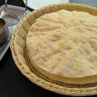 Popadums with vegan chutneys at Taste of India in Isle Of Skye