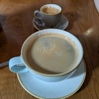 Americano and Espresso Doppio at Esquires in Limerick