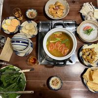 Vegan hot pot!  at Thong Dong 2 - Vegan Friendly Kitchen in Lao Cai
