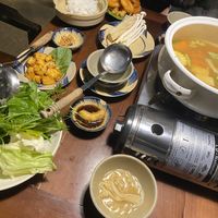 Vegan hot pot   at Thong Dong 2 - Vegan Friendly Kitchen in Lao Cai