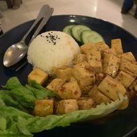 Butter garlic tofu  at Thong Dong 2 - Vegan Friendly Kitchen in Lao Cai