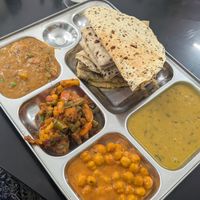 Thali at Gokul Vegetarian Restaurant in Kumily
