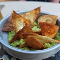 Guacamole & tortilla chips at Millennium Garden in Tirana