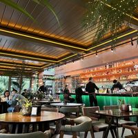 Interior of restaurant   at Millennium Garden in Tirana