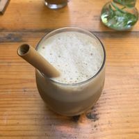 Iced Latte with soy milk  #Veganuary at YAAB Vegan Kitchen in Puerto Escondido