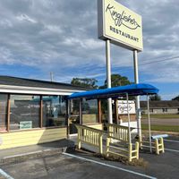 Sandwich shop with labeled vegan and veg options  at Kingfisher Sandwiches in Pensacola