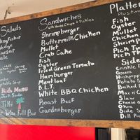Garden burger on regular menu can be fully vegan, as are several of the sides (labeled on paper menu) at Kingfisher Sandwiches in Pensacola