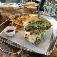 Quinoa crunch burger   at Q Burger in Qualicum Beach