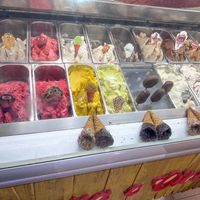 Just a few of the flavors are vegan, like strawberry, banana, and raspberry. (Varies)  at Panna E Cioccolato in Isla Mujeres