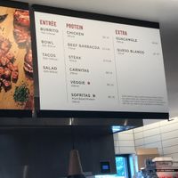 Menu at Chipotle   at Chipotle in Rocky Mount