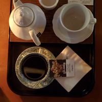 Colombia decaf and chocolate tea at Ryu Coffee Roasters in Daegu