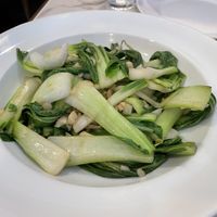 Green vege in garlic from the dinner menu   at Saigon Star in Christchurch