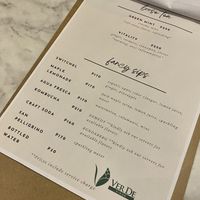Menu: Drinks  at Ver De in El Nido