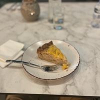Peach & Mango Cake 😋  at Ver De in El Nido