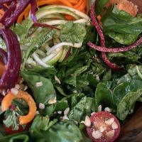 Pad Thai Salad - lots and lots of fresh greens!  at Ver De in El Nido