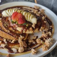 Breakfast pancakes at Ver De in El Nido