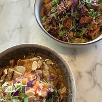 Seoul Bowl and Caribbean Tofu Steak  at Ver De in El Nido