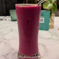 'Bali' smoothie. 
(The colour is from Dragonfruit) at Ver De in El Nido