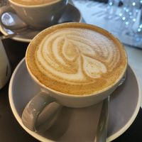 Cappuccino with oat milk   at Bô Coffee in Madrid