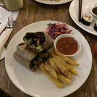 Mighty burrito   at Earth Cafe and Market in Ubud