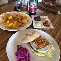 Nachos and Breakfast Sandwich  at Earth Cafe and Market in Ubud