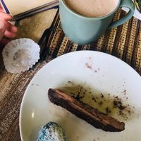 Chocolate overload, couldn’t wait for the hot chocolate to be served haha at Earth Cafe and Market in Ubud