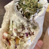 Inside falafel  at Lebanese Bites - Food Stall in Koh Phangan