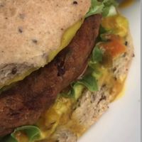 Zen Burger at The Green Zen in Rodney Bay