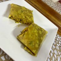 Roti was very filling!!   at The Green Zen in Rodney Bay