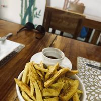 The best plantain friess  at The Green Zen in Rodney Bay
