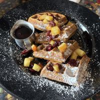 Gingerbread waffles  at The Fly Trap in Ferndale