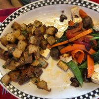 Veggie Rumble w/ Tofu.  Minimal oil used   at The Fly Trap in Ferndale