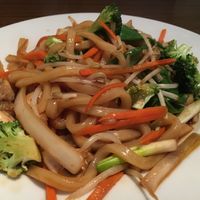 Udon Noodles with veggies at Green Sprout in Atlanta