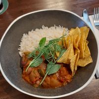 Five bean chilli at The Station in Port Erin