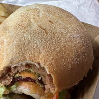 Plant based patty   at Malibu Burgers in Ballina