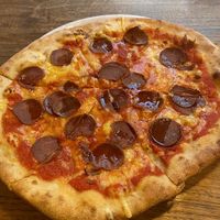 Vegane Chorizo Pizza  at Pizza Bertoldi - Jakubská in Prague