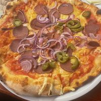 Vegan salumi pizza  at Pizza Bertoldi - Jakubská in Prague