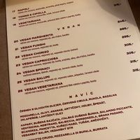 Vegan pizzas at Pizza Bertoldi - Jakubská in Prague