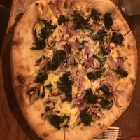 Spinach pizza  at Pizza Bertoldi - Jakubská in Prague