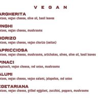 Menu at Pizza Bertoldi - Jakubská in Prague