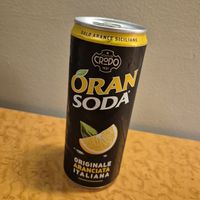 Orange soda at Pizza Bertoldi - Jakubská in Prague