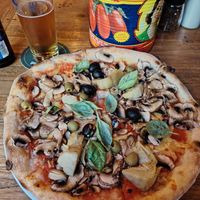 Vegan capricciosa at Pizza Bertoldi - Jakubská in Prague